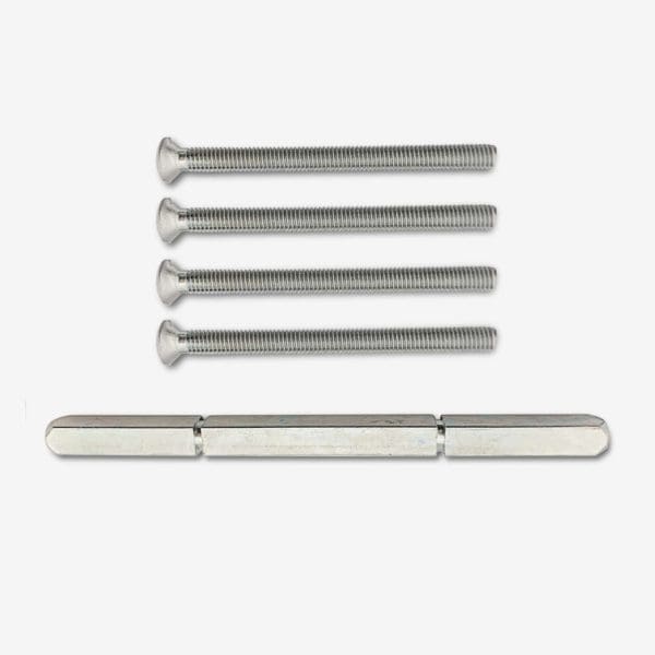 Firkant pinne 8x140/ M6x80mm 4stk F1