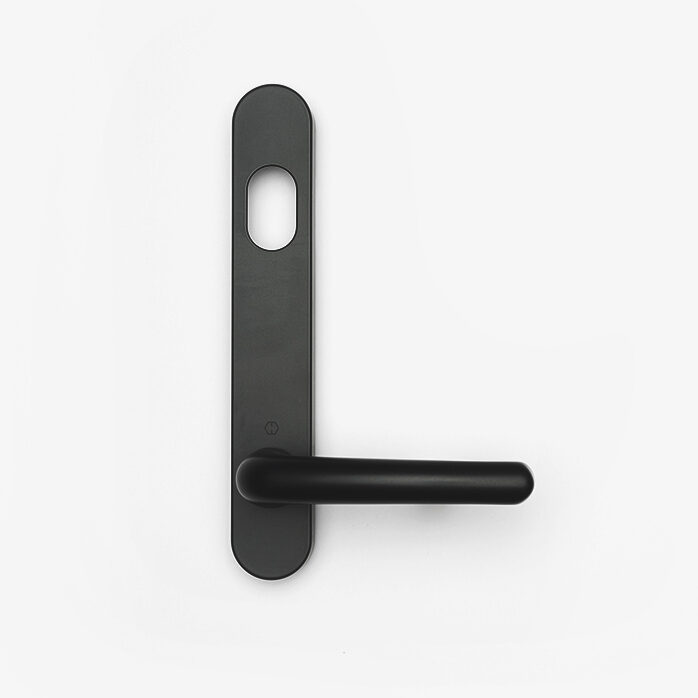 Utvendig vrider med sylinderhull SVART